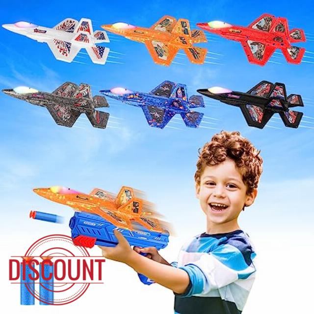 Nehcovbo 6 Pack Airplane Launcher Toy