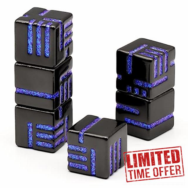FONVGOGO D6 Metal Dice Set
