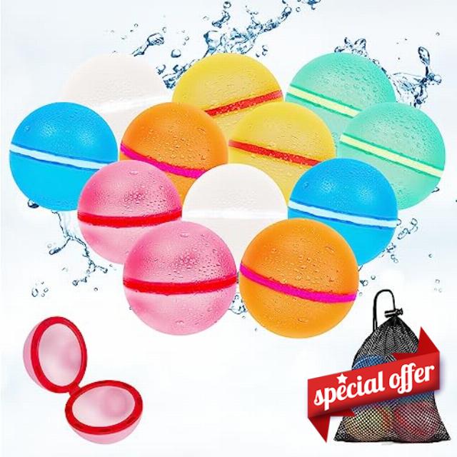 Aokid 12pcs Reusable Water Balls