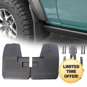 1 Pair Front Mud Flaps Splash Guards with Hardware