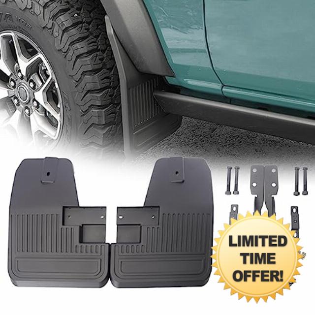 1 Pair Front Mud Flaps Splash Guards with Hardware