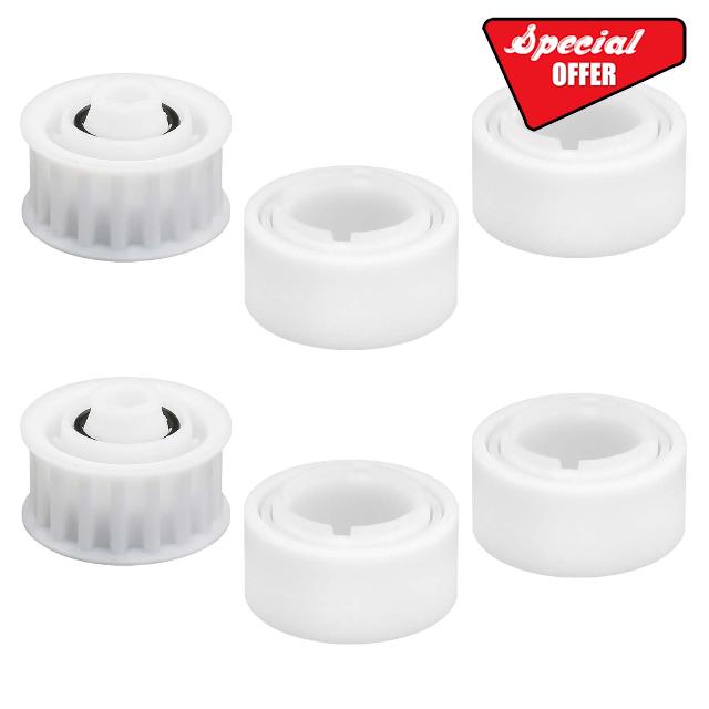 3884997-R6 Guide Wheels with 2 Pully Gears Replacement for Nautilus CC Plus M200,M400,M500 & Dx3,Dx4,Dx6 Premier Pool Cleaner Accessories (6 Pack)