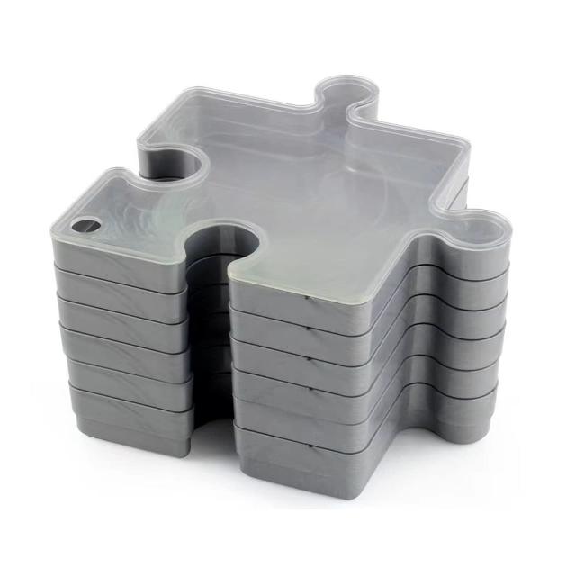 Buzzled - Puzzle Piece Sorter Trays -1000 to 1500 Pieces - 6 Trays -8"x8" - Puzzle Organizers and Storage for Kids - Puzzle Sorting Trays - Puzzle Organizer - Puzzle Sorter Trays Stackable