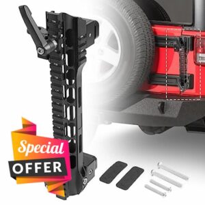 AUTOBABA Flag Mount Antenna Bracket Flagpole Holder Bracket Compatible with Jeep Wrangler JK JKU JL JLU