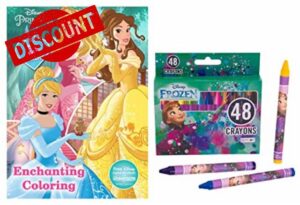 Disney Princess Gigantic Coloring Book with Crayons | 192p to Color with 48pc Crayons Included | Enchanting