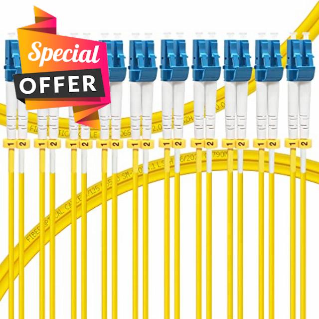 FLYPROFiber OS2 Fiber Optic Cable 10Pack