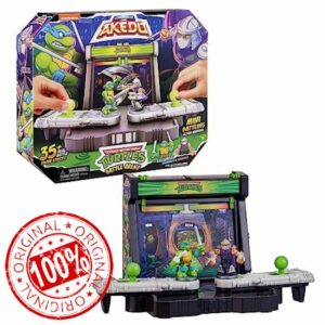 Legends Of Akedo Teenage Mutant Ninja Turtles Battle Arena with 35+ Battle Sound Effects and 2 Exclusive Battling Mini Warriors - Leonardo And Shredder