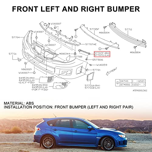 Front Bumper Bracket Set Replacement