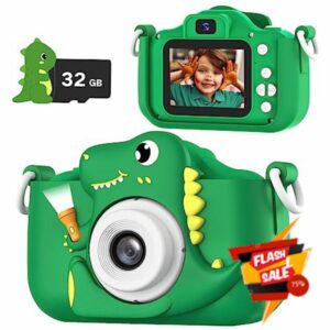 OUTUVAS Dinosaur Kids Camera for Boys