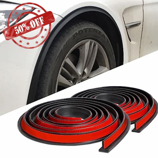 Car Wheel Eyebrow Arch Trim Lips Strip Fender Flare Protector Universal