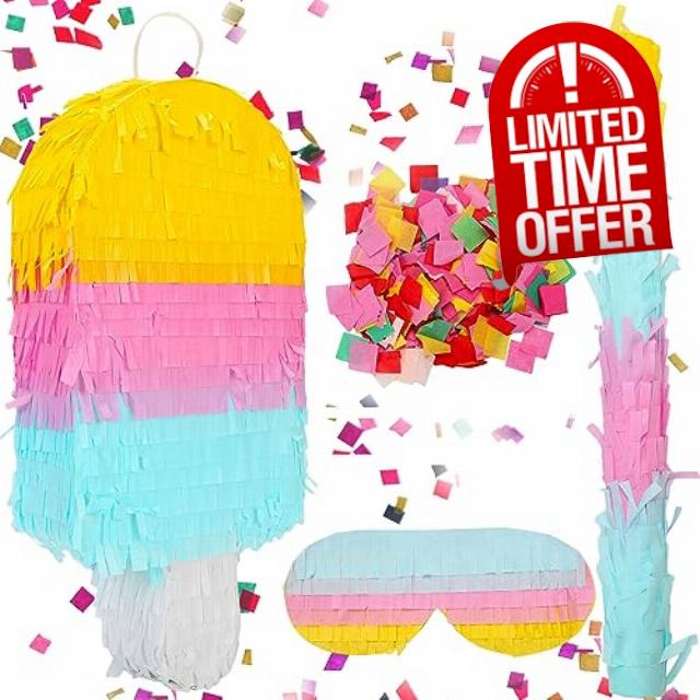 Ice Cream Pinata with Stick