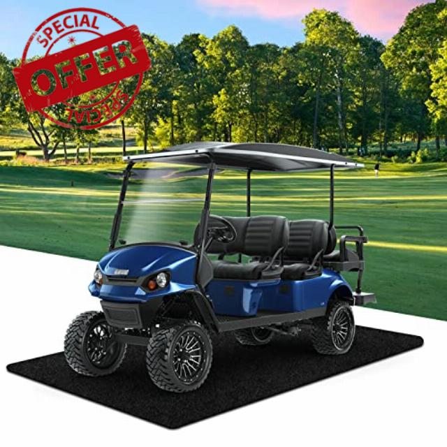 9.18 ft. x 4.92 ft Golf Cart Parking Mat Garage Floor Mat for EZGO