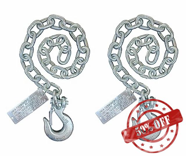 Lifstar Heavy Duty Trailer Safety Chain With Hook On One End