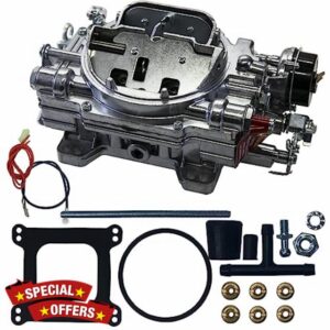RoyalAir 4BBL Carburetor 1906 AVS2 Series Carburetor 650 cfm Square Flange Non-EGR Electric Choke AVS2 Series Carburetor Replacement For Edelbrock 1906 AV2 Carburetor