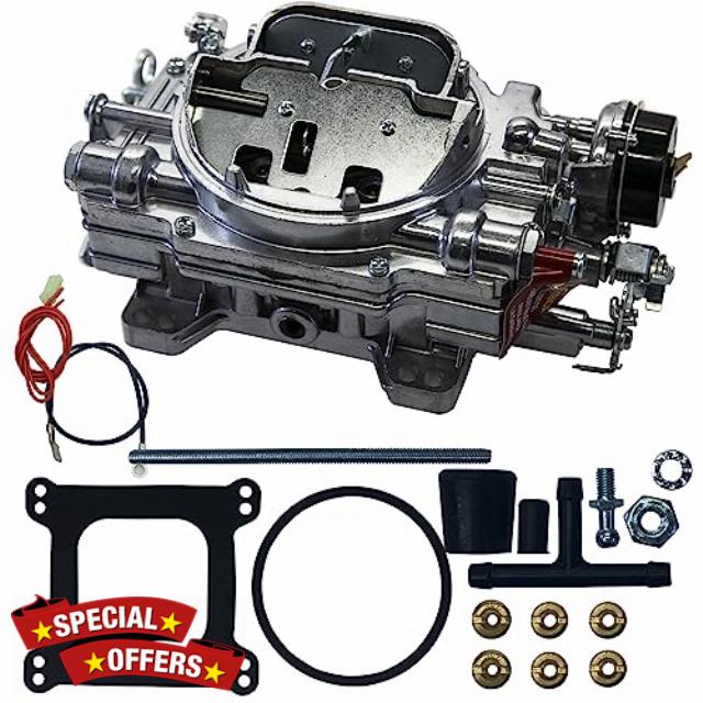 RoyalAir 4BBL Carburetor 1906 AVS2 Series Carburetor 650 cfm Square Flange Non-EGR Electric Choke AVS2 Series Carburetor Replacement For Edelbrock 1906 AV2 Carburetor