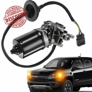 E-Vniko Front Windshield Wiper Motor Compatible for 2004-2012 Chevy Colorado GMC Canyon | Isuzu 2006 i280 i350 | 2007-2008 i290 i370 Replacement OE#10379535