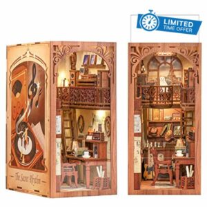 CUTEBEE DIY Book Nook Kit with Dust Proof