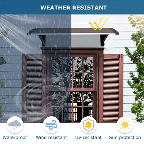 Front Door Overhang Awning for Sun Shutter