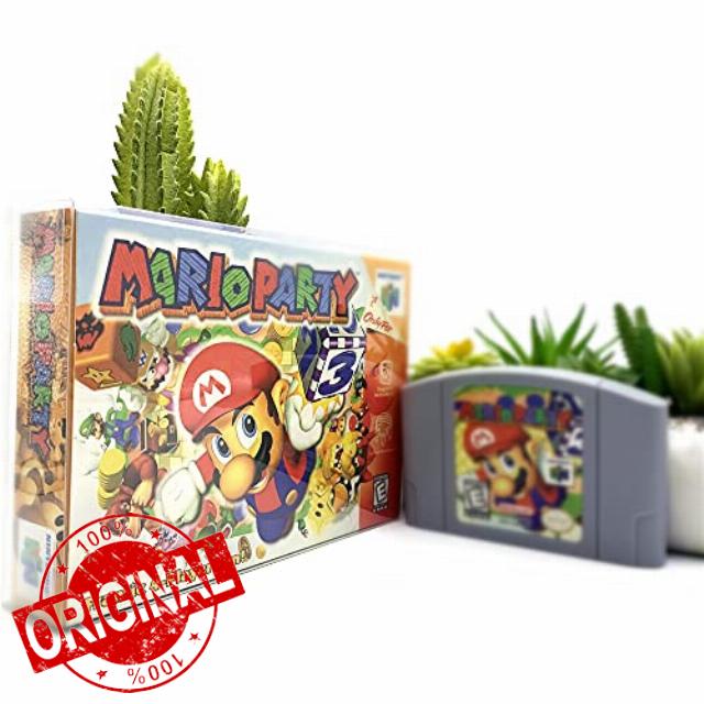 Pafox New for Mario Party Game Cartridge and Box / Tray / PET N64 Games US Version NTSC Version (No Expansion pak)