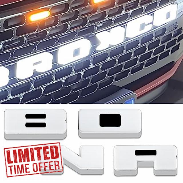 Grill Letters Lights for 2021 2022 2023 2/4 Door