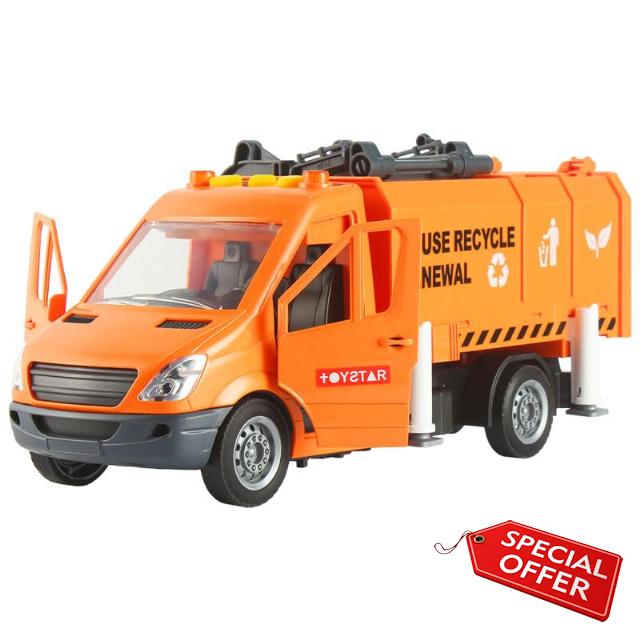 ANJARU Kids Garbage Truck Detachable Toy Truck Trash