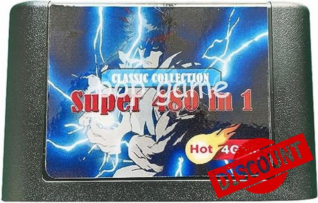 480 in 1 Multi Game Cartridge Card For Sega Genesis
