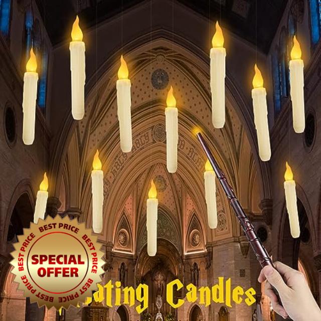 Runleo Halloween Hanging Floating Candles Decoration