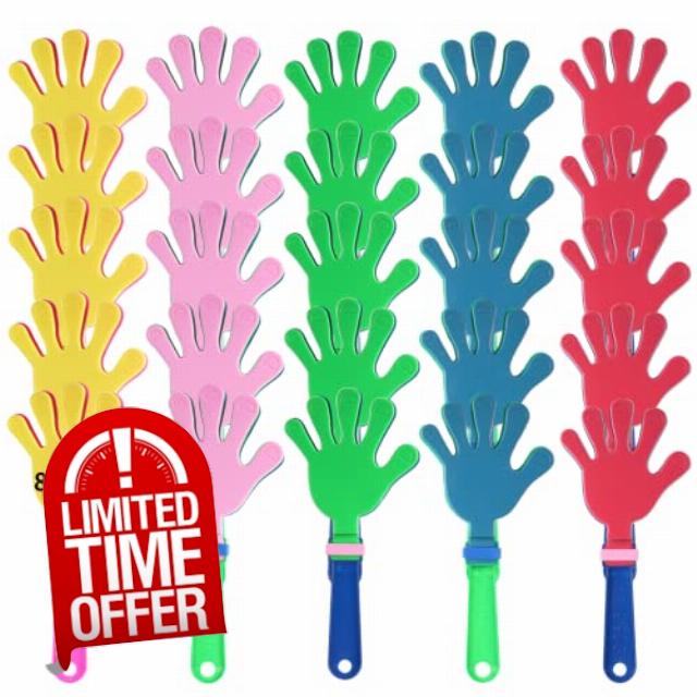 joyibay 80 Pcs Hand Clappers Plastic Noise Makers for Cheer up