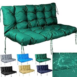 Waterproof Bench Cushion for Outdoor Furniture 2-3 Seater Washable Swing Replacement Cushions