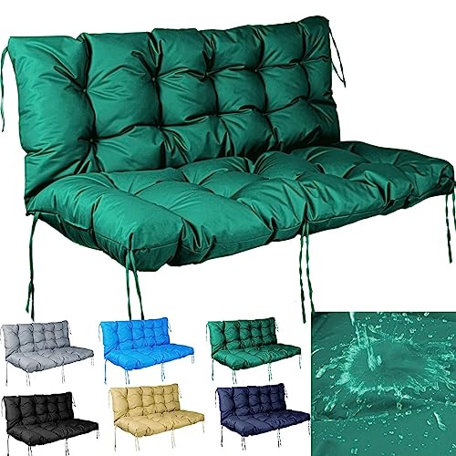 Waterproof Bench Cushion for Outdoor Furniture 2-3 Seater Washable Swing Replacement Cushions