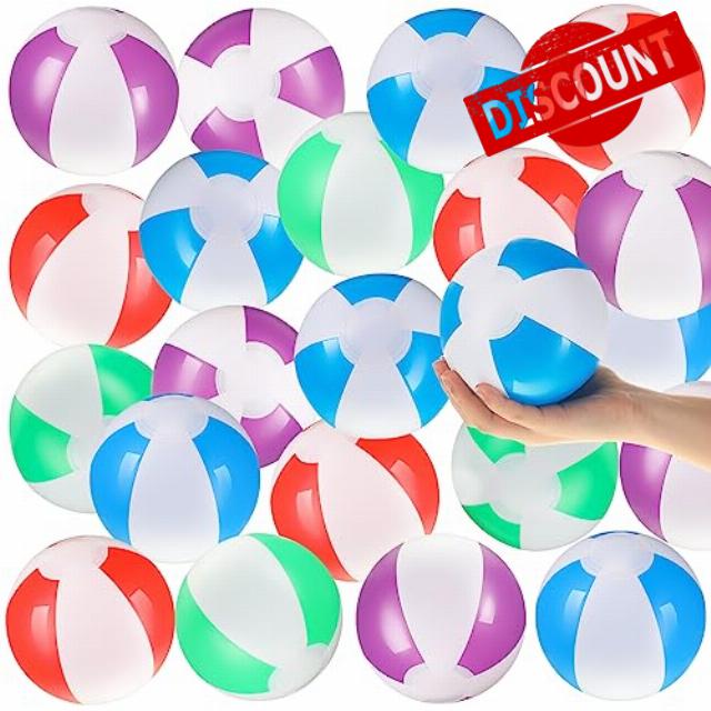 Ceenna 72 Pcs Mini Beach Balls 5 Inch Inflatable Beach Ball for Boys and Girls Beach Toys Bulk in 4 Colors Sport Ball Inflatable Pool Party Favors for Summer Beach Games Party Decorations Pool Party