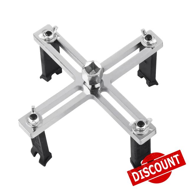 ZSSElec 4 Jaws Adjustable Fuel Tank Lock Ring Wrench Tool