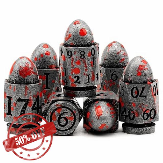 FONVGOGO Bullet DND Dice for Dungeons and Dragons