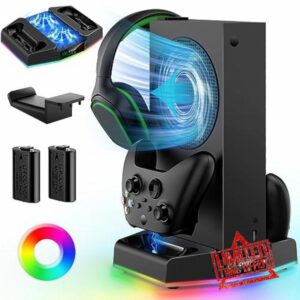 Cooling Stand for Xbox Series S with Charging Station & RGB Light