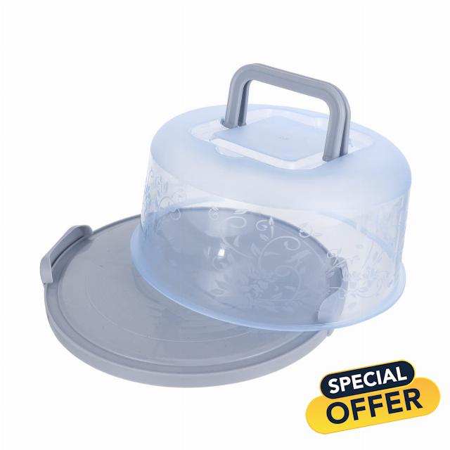 HEMOTON 1 PC Box Portable Cake Box Angel Food Cake Pan Cupcake Dome Lid Portable Cake Container Fruit Containers Plastic Storage Box Plastic Container Birthday Cake Box Plate Cover