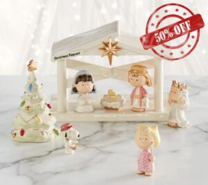 Lenox Peanuts The Christmas Pageant & Creche 8-Piece Set