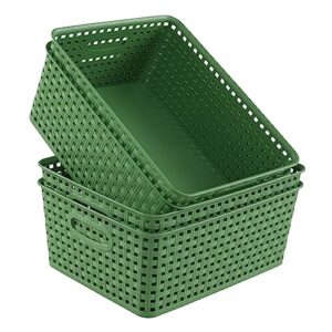 Plastic Woven Storage Basket