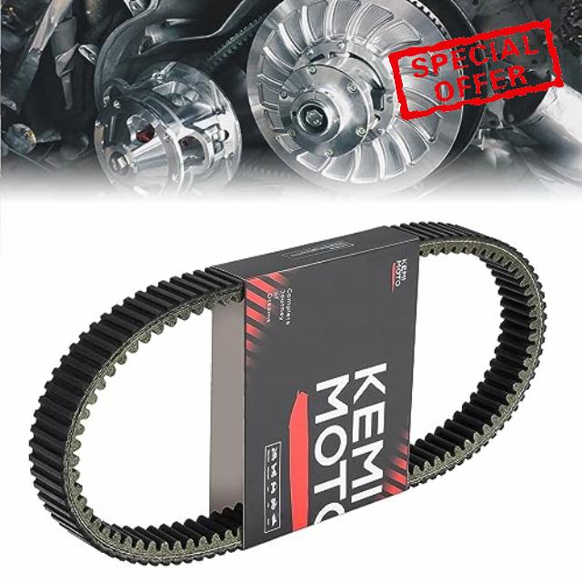 kemimoto Drive Belt Clutch Belt Heavy Duty Transmission Belt Carbon Belts Compatible with Polaris Ranger 900