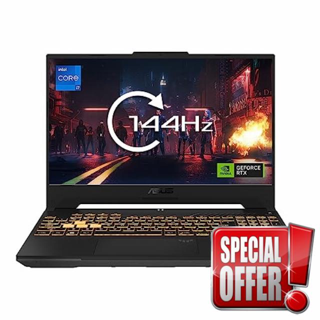 ASUS TUF Gaming F15 FX507ZU4 15.6" Full HD 144Hz Gaming Laptop (Intel i7-12700H 14-Cores