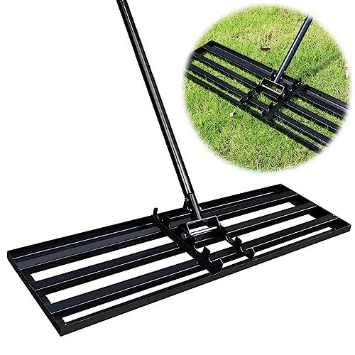 6.5 FT 30"X10" Long Handle Level Lawn Rake