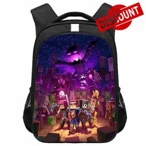 OERIRI Backpack 17inch Double Layer Daypack Bookbag Fashion Backpack Adjustable Shoulder for Youth