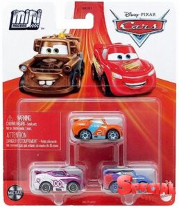 Disney Cars Mini Racers 3-Pack (Ryan Inside Laney Barry DEPEDAL FLIP Dover)