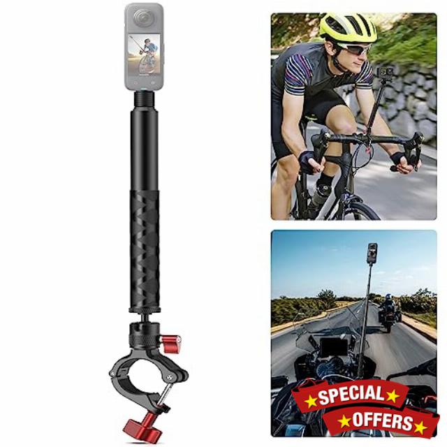 Motorcycle Bike Selfie Stick Handlebar Mount