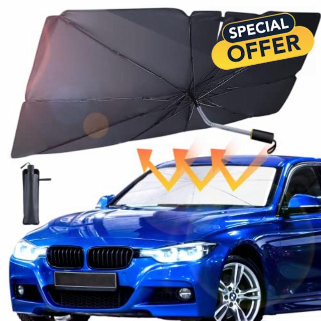 2023 Upgraded Car Windshield Sun Shade Umbrella - Foldable Car Umbrella Sunshade UV Block
