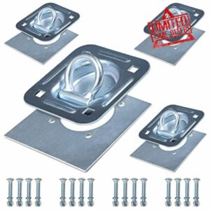 4 x Recessed Tie Down D-rings Anchor