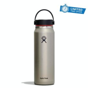 HYDRO FLASK - Lightweight Water Bottle 946 ml (32 oz) Trail Series - Vacuum Insulated Stainless Steel Reusable Water Bottle with Leakproof Flex Cap - Wide Mouth - BPA-Free - Slate