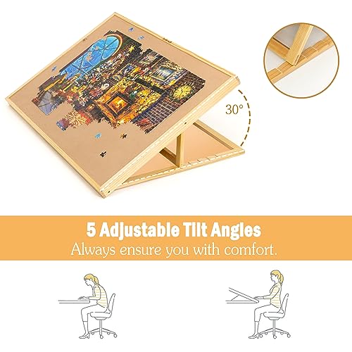 Wooden Puzzle Easel Board for Adults