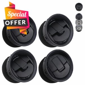 TQPONLY Dashboard AC Heater Air Duct Vent Louvre (4 Pcs) Compatible with 2009-2014 Ford F150 Lobo Interior Accessories Replaces 9L3Z-19893-AA