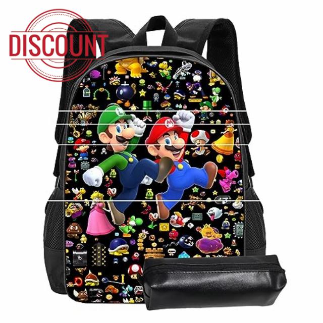 VASDEV Games Schoolbag Kids Boys Girls Laptop backpack pencil case-6