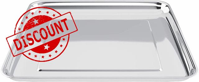 Ponliumer Stainless Steel Baking Tray Pan Compatible with Cuisinart Toaster Oven Tray